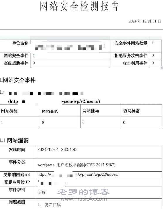 wordpress 用户名枚举漏洞 (CVE-2017-5487)